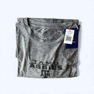 Champion Men's Texas A&M Aggies Long Sleeve Tee Shirt Licensed Gray Size XL
